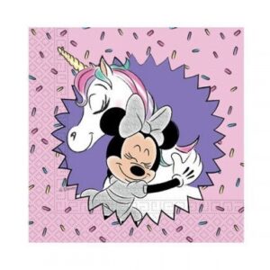 Tovaglioli 33×33 Minnie Unicorno 20 Pz *