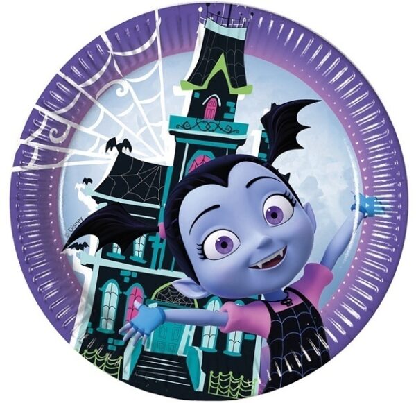 Piatti in Carta 23  cm Vampirina 8 pz *