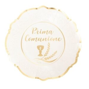 Piatti in carta Liberty 21 cm Prima Comunione 8 pezzi *