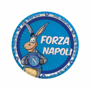 8 Piatti in carta 18 cm Forza Napoli*