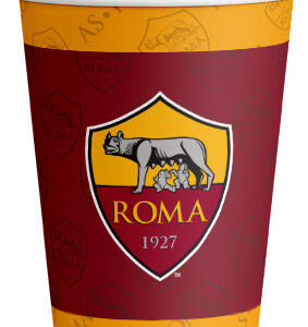 Bicchiere in carta 266 ml Ufficiale Roma 8 pz *