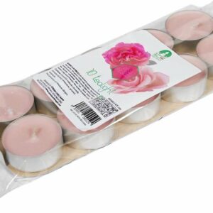 Blister Tealight Profumato Rosa 10 pezzi *