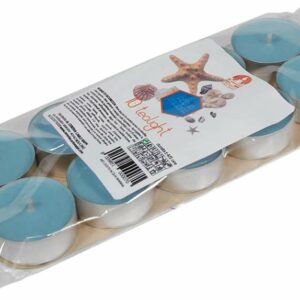 Blister Tealight Profumato Acqua Marina 10 pezzi *