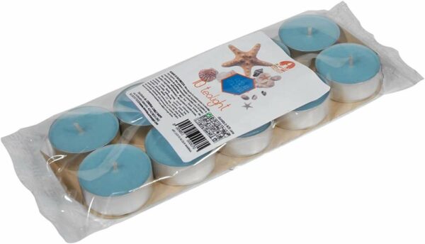 Blister Tealight Profumato Acqua Marina 10 pezzi *