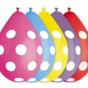 Palloncini pois assortiti 10 pz*