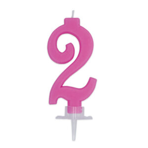 CANDELINA ITALIC N. 2 FUXIA 7 cm *