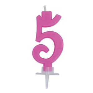 CANDELINA ITALIC N. 5 FUXIA 7 cm *