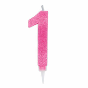 Candela Max Numero 1 Fucsia Glitter*