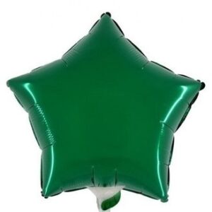 Palloncino Mylar 9” 23 cm Stella Verde Smeraldo *