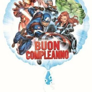 Palloncino Mylar 43 cm Avengers – Buon Compleanno