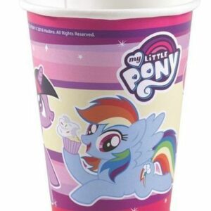 Bicchieri in carta 250 ml – Fantasia My little Pony 8 pz