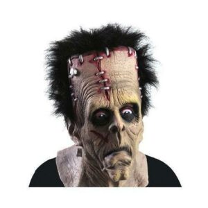 Maschera gigante Frankenstein in lattice con Capelli