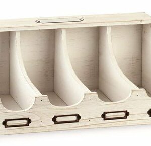 Contenitore Bianco con 4 Divisori 41×28,5×17 cm *