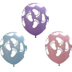 Palloncini in lattice 5″ Pedini colori assortiti 100 pz*