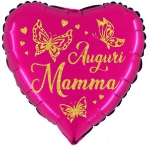 Palloncini Mylar 45 cm Auguri Mamma *