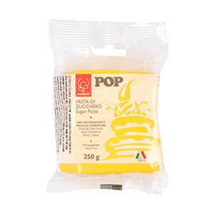 Pasta di Zucchero Pop Giallo Sole 250 gr