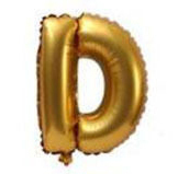 Palloncino Mylar 36 cm Oro Lettera D *