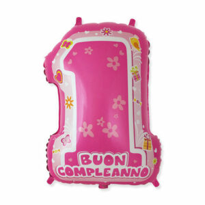 Palloncino Mylar a Forma 25 pollici 45 x 62 cm One Pink *