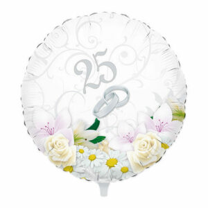 Palloncino Mylar 45 cm 25° Anniversario