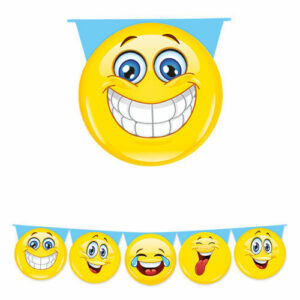 FESTONE SAGOMATO in PLASTICA EMOTICONS 6 mt *