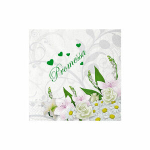 TOVAGLIOLI 25 x 25 cm PROMESSA BOUQUET 20 PZ*