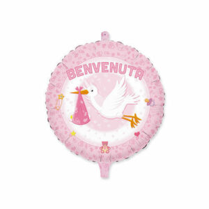 PALLONCINO MYLAR 45 cm BENVENUTA *