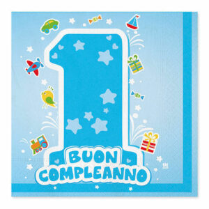 TOVAGLIOLI 33×33 cm ONE LIGHT BLU 20 pz*