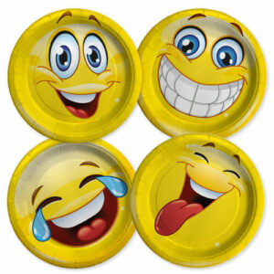 PIATTI 18 cm MIX EMOTICONS 8 pz*