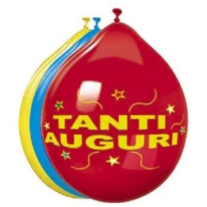 PALLONCINI MEDIUM TANTI AUGURI 20 pz*