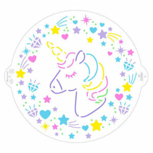 Stencil a forma di Unicorno diametro 25 cm *