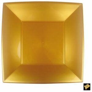 PIATTO GRANDE NICE ORO 290X290mm 8 pz *