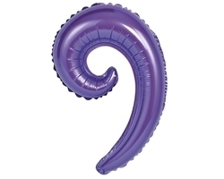 PALLONCINO MYLAR KURLY WEVE 43×26,5 cm VIOLA *