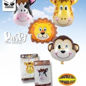 Palloncino Mylar Super Shape 77×89 cm Animali Assorititi *