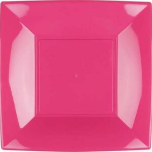 Piatto Grande Nice Fucsia 29×29 cm 8 pz*