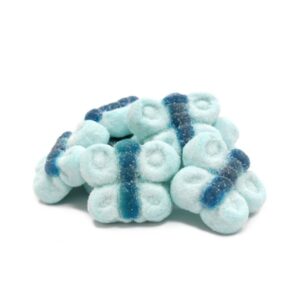 Sacchetto 200 gr Marshmallow Farfalle Azzurre