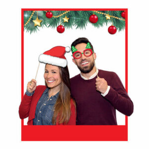 PHOTO BOOTH 20 cm BUON NATALE 8 pz *