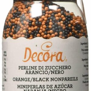 PERLINE in ZUCCHERO ARANCIO e NERO 100 gr*