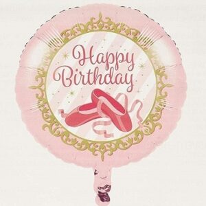 Palloncino Mylar Ballerina Happy Birthady 45 cm