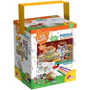 Puzzle Double-Face da 24 pz misura 50×35 cm 44 Gatti *