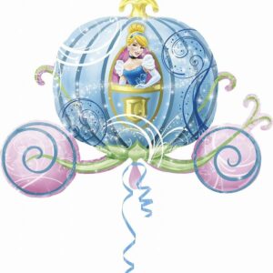 Palloncino Mylar Super Shape Carrozza Cenerentola 83×58 cm