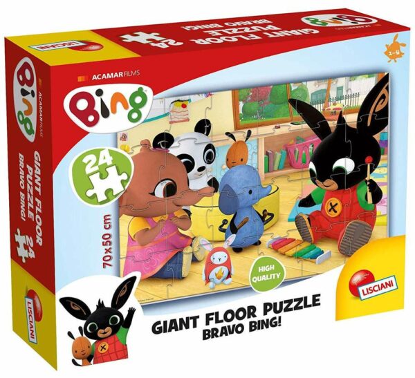 Puzzle da 24 pz giganti Bravo Bing! misure 70x50 cm *