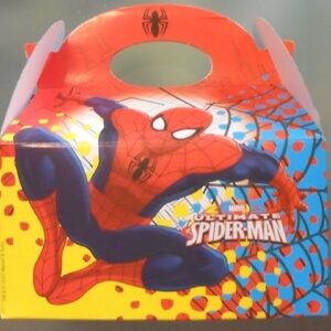 SCATOLA PORTA DOLCI SPIDERMAN 16X16X10,5 *