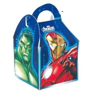 SCATOLA PORTA DOLCI AVENGERS 16X16X10,5 *