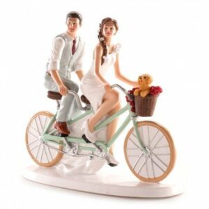 Cake Topper Sposi in Bicicletta