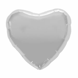 Palloncino Mylar 46 cm Cuore Argento