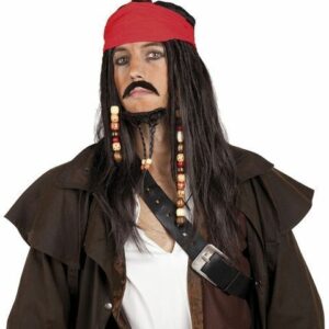 Parrucca Adulto Pirata Jack Sparrow*