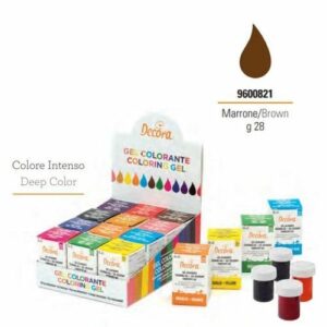 Decora Gel Colorante 28 grammi Marrone *