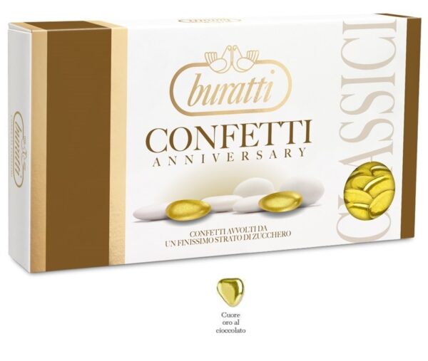 Confetti al Cioccolato Cuore Oro 1 Kg *