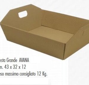 Cesta Avana con maniglia 43x32x12 cm *