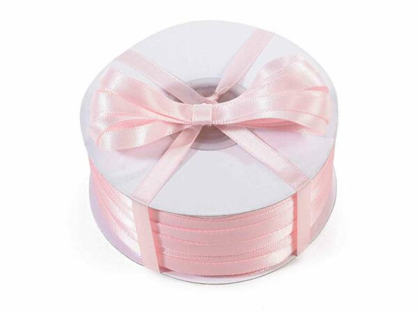 NASTRO DOPPIO RASO ROSA 6 mm 50 mt*